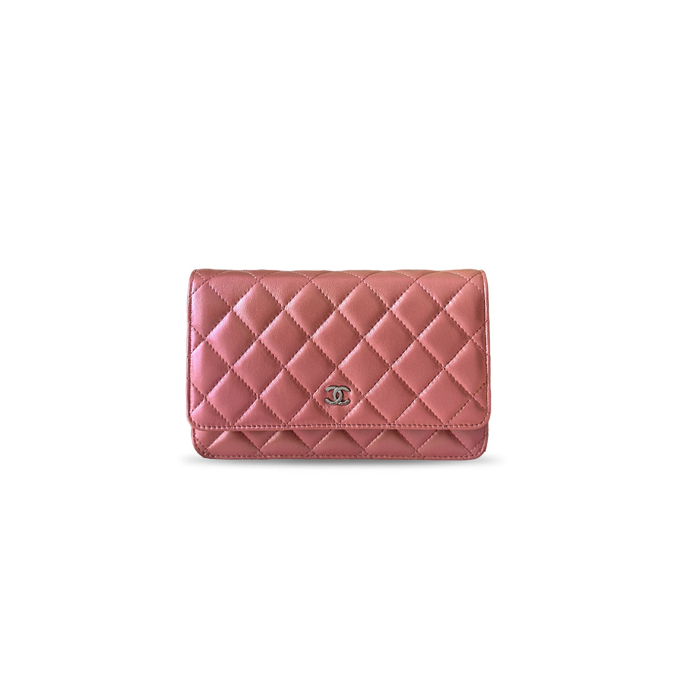 CHANEL LAMBSKIN QUILTED WALLET ON CHAIN WOC AP0250 (19*13*3.5cm)